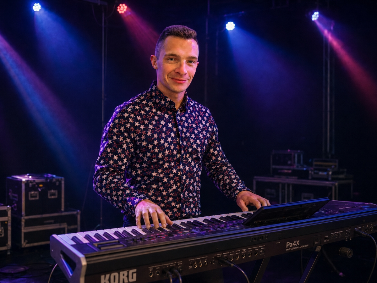 Sylwek – klawiszowiec zespołu The Pearl